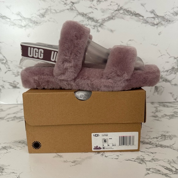 UGG Oh Yeah Slides Slippers Sandals Lavender Purple - Picture 8 of 8